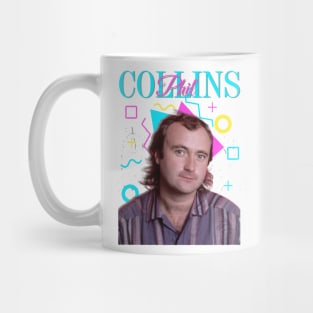 Phil Collins Retro 80s Design Mug